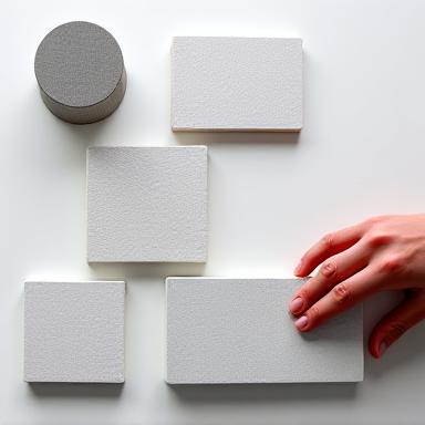 عينات من مواد بناء ذكية ومستقبلية